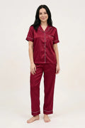 BLS - Satin Pajama Set - Maroon