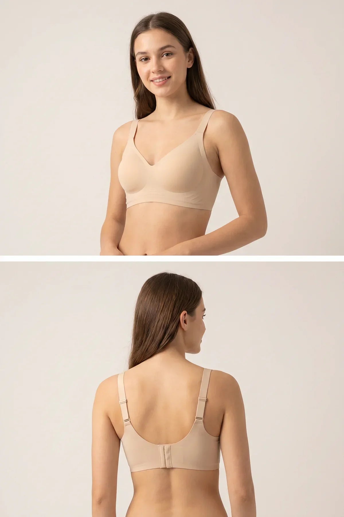 BLS - Seamless Boned Bra - Beige — image 3 — Meeshop Pakistan