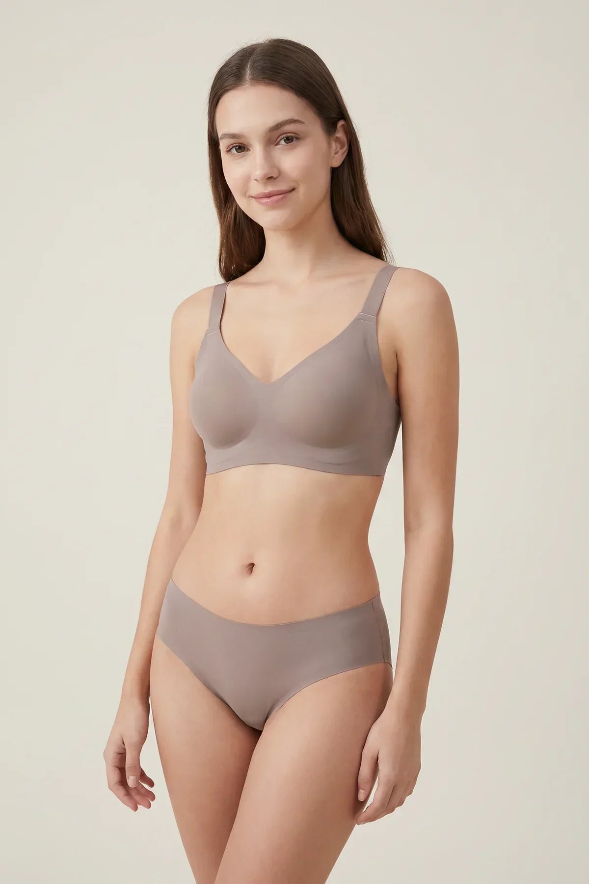 BLS - Seamless Boned Bra - Coffee — image 1 — Meeshop Pakistan