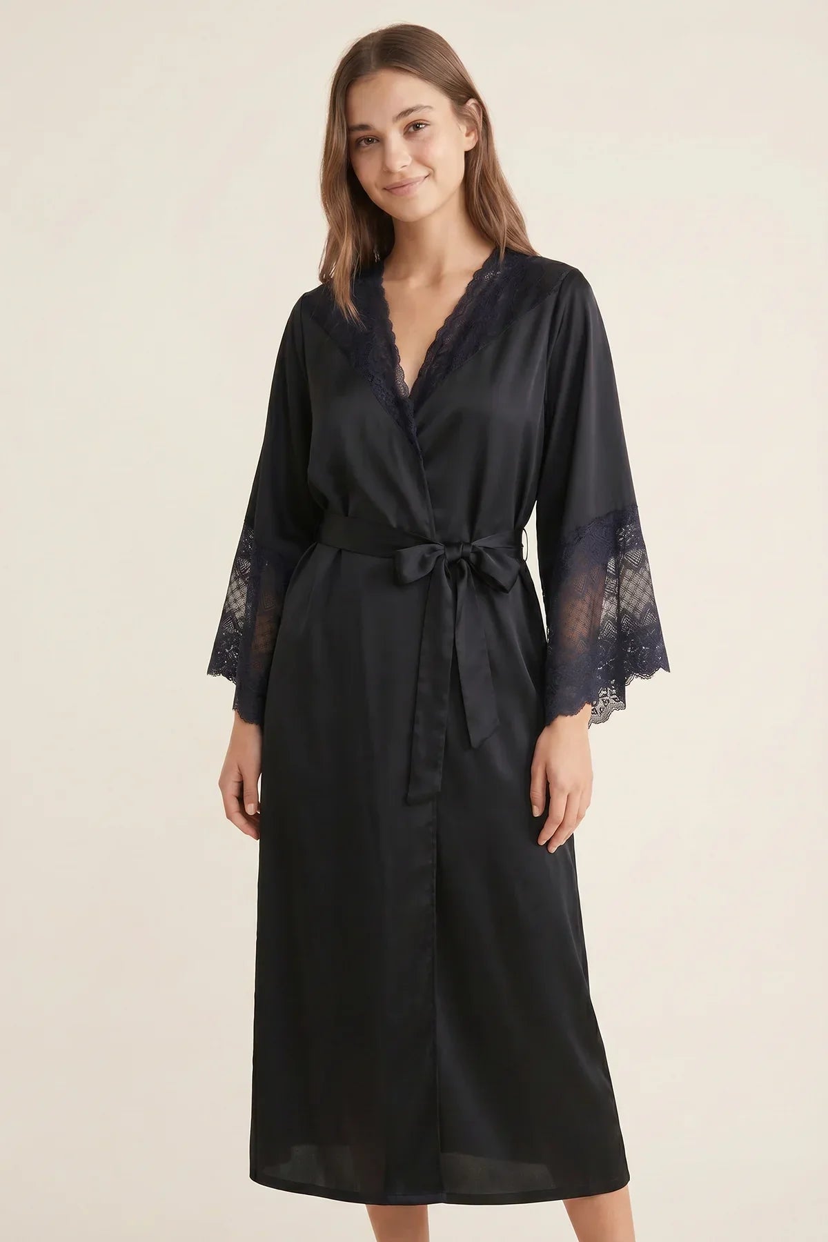 BLS - Sleeping gown - Black — image 1 — Meeshop Pakistan