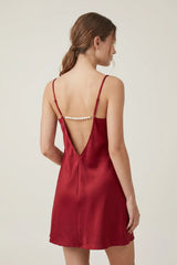 BLS - Thong nightgown - Burgundy view 2