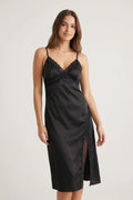 BLS - Thong side slit nightgown - Black