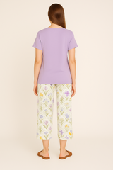 BLS - Violet Viscose Pajama Set view 2