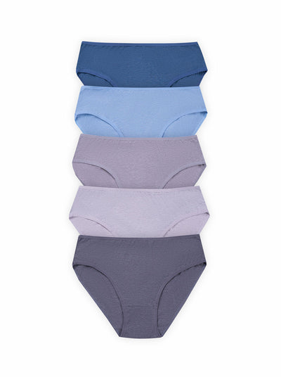 BLS - Willow Mid Rise Cotton Panty - Pack Of 5