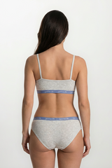 BLS - Zelma Cotton Teen Panty - Grey view 2