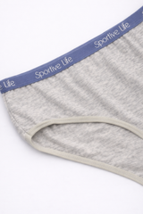 BLS - Zelma Cotton Teen Panty - Grey view 3