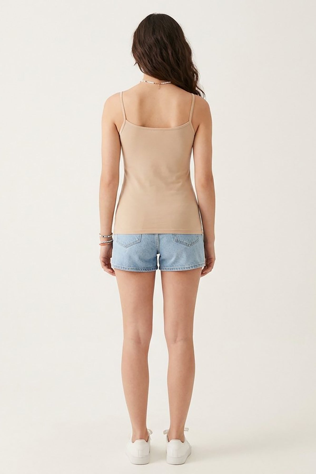 BLS - Zendaya Stretchable Cotton Camisole - Beige — image 2 — Meeshop Pakistan