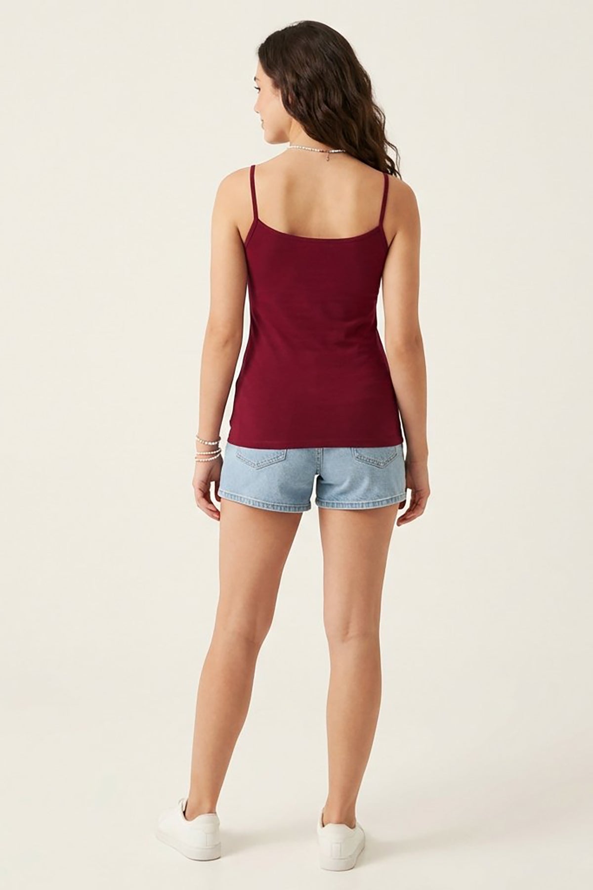 BLS - Zendaya Stretchable Cotton Camisole - Bordo — image 2 — Meeshop Pakistan