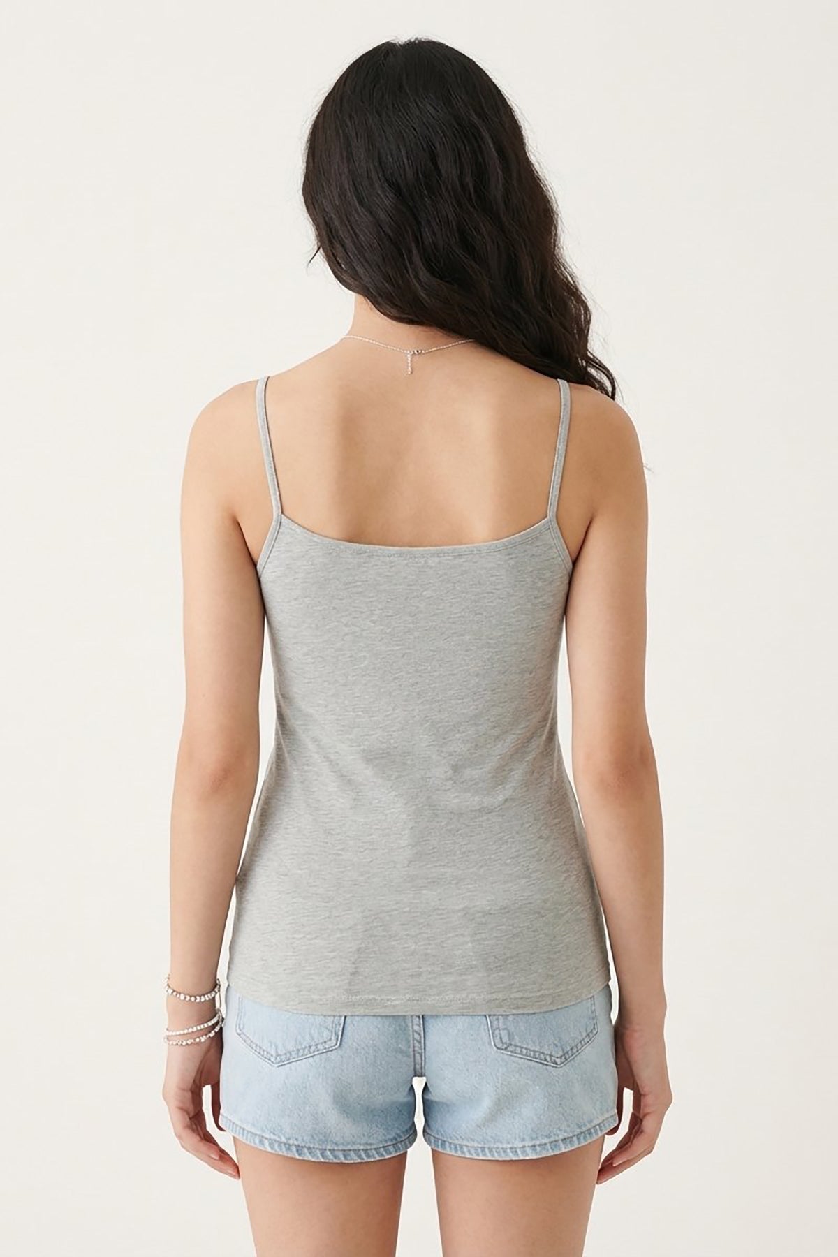 BLS - Zifa Stretchable Cotton Camisole - Grey — image 2 — Meeshop Pakistan
