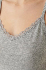 BLS - Zifa Stretchable Cotton Camisole - Grey view 3