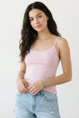 BLS - Zifa Stretchable Cotton Camisole - Pink view 1