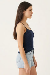 BLS - Zorana Stretchable Cotton Camisole - Black view 3