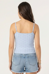 BLS - Zorana Stretchable Cotton Camisole - Blue view 2