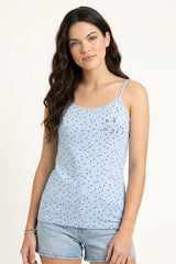 BLS - Zorana Stretchable Cotton Camisole - Light Blue view 1