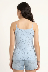 BLS - Zorana Stretchable Cotton Camisole - Light Blue view 2