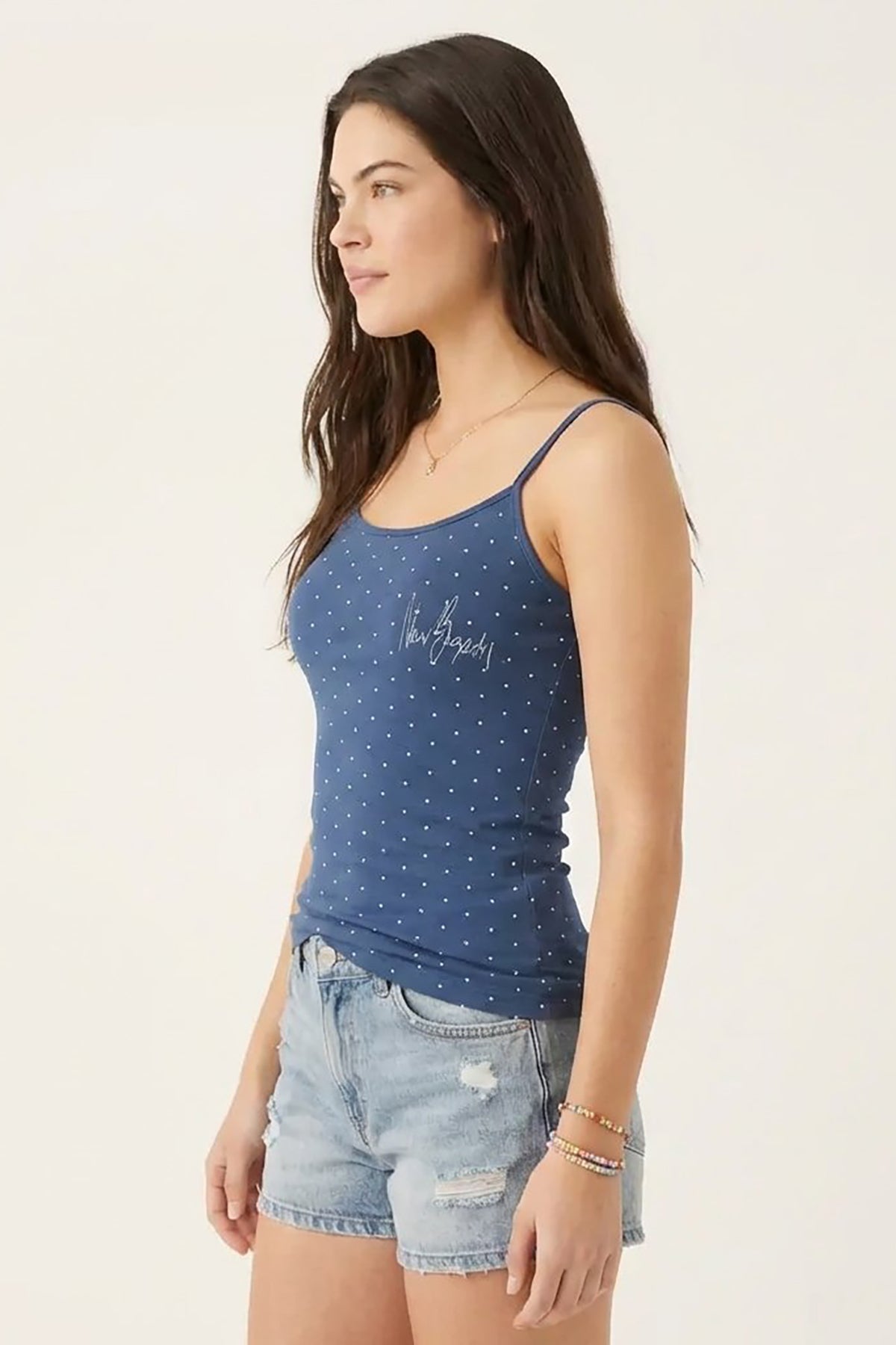 BLS - Zorana Stretchable Cotton Camisole - Navy Blue — image 3 — Meeshop Pakistan