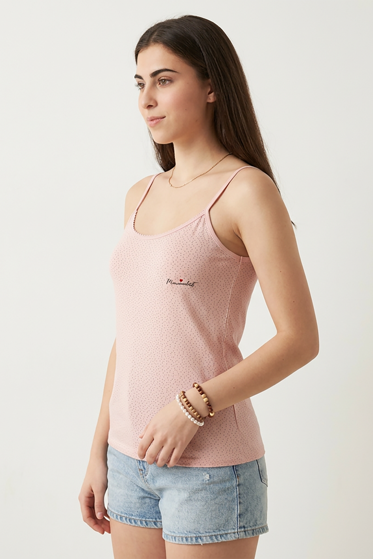 BLS - Zorica Stretchable Cotton Camisole - Pink — image 3 — Meeshop Pakistan