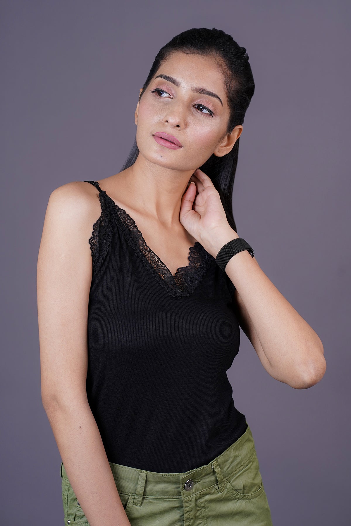 BLS - Ayleen Lace Camisole - Black — image 1 — Meeshop Pakistan