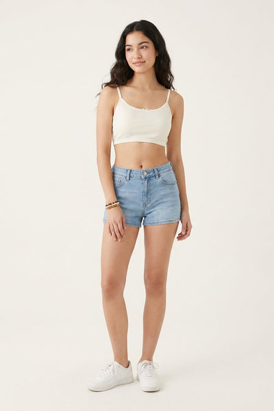 BLS - Abila Non Padded Cotton Teen Bra - White