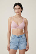 BLS - Alma Non Padded Cotton Bralette - Pink