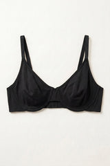 BLS - Camille Wired And Non Padded Cotton Bra - Black view 3