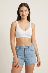 BLS - Carole Non Wired And Non Padded Cotton Bra - White view 1