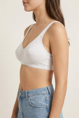 BLS - Carole Non Wired And Non Padded Cotton Bra - White view 3