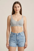 BLS - Front Open Bra - Grey
