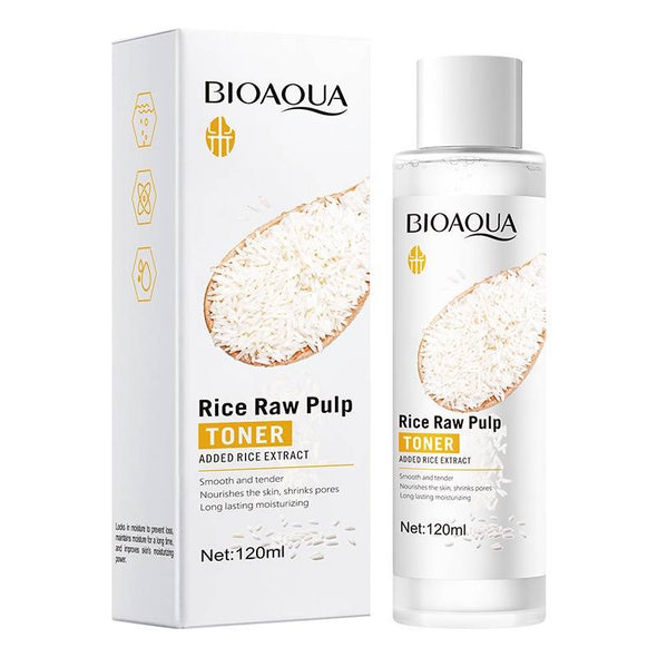 Bioaqua - Rice Raw Pulp Toner - Nourishing & Shrink Pores - 120Ml — image 1 — Meeshop Pakistan