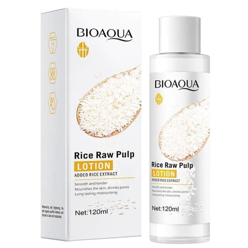 Bioaqua - Rice Raw Pulp Lotion - Moisturizing & Softening - 120Ml — image 1 — Meeshop Pakistan