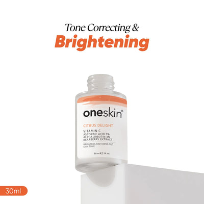Oneskin - Citrus Delight - Vitamin C 5%, Alpha Arbutin 1%. Bearberry Extract - 30ml
