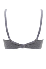 BLS - Clara Non Wired And Non Padded Cotton Bra - Grey view 2