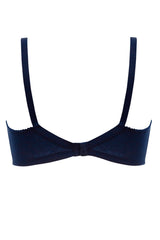 BLS - Clara Non Wired And Non Padded Cotton Bra - Navy Blue view 2