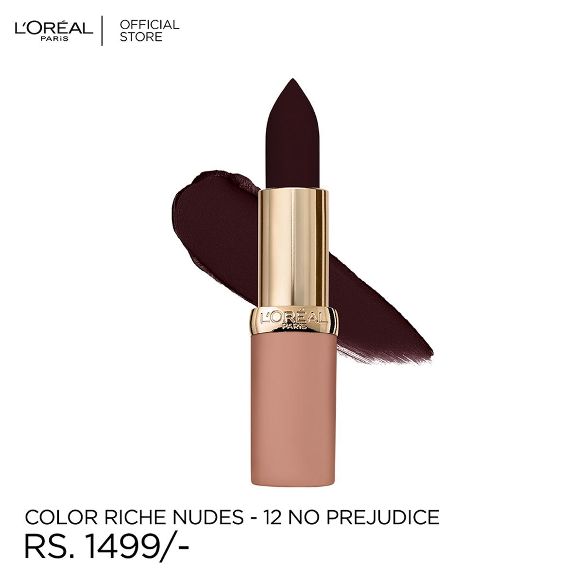 LOreal Paris - Color Riche Free The Nudes Lipstick - 12 No Prejudice — image 1 — Meeshop Pakistan
