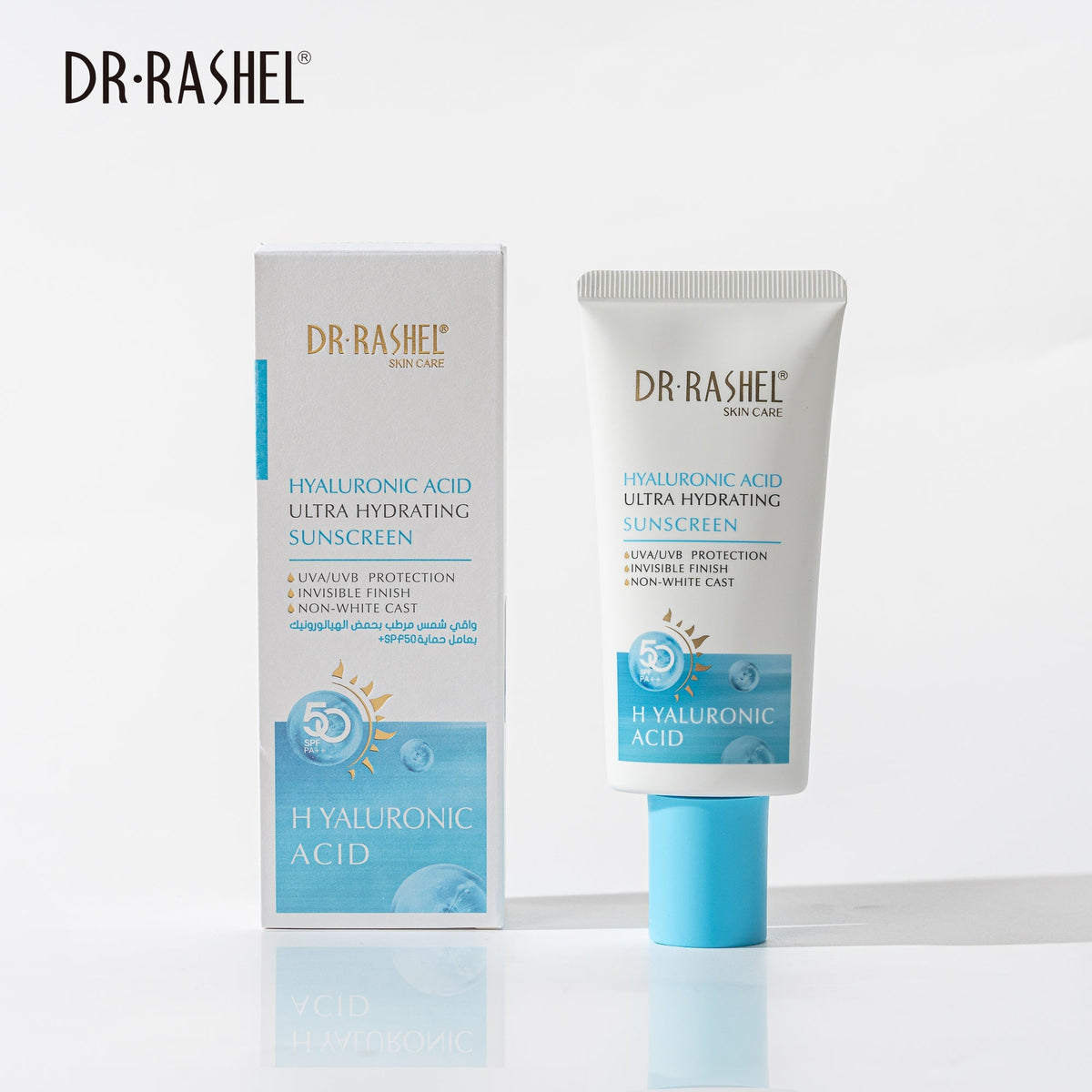 Dr Rashel - Hyaluronic Acid Ultra Hydrating Sunscreen SPF 50 PA+ –  (50ml) — image 1 — Meeshop Pakistan