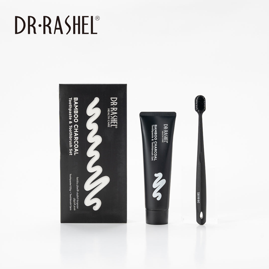 Dr Rashel - Bamboo Charcoal Toothpaste & Toothbrush Set — image 1 — Meeshop Pakistan