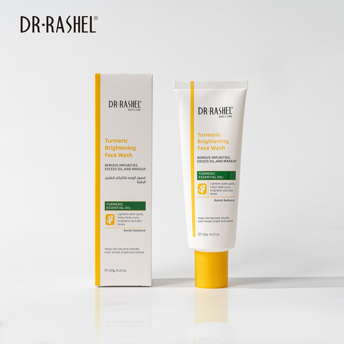 Dr Rashel - Turmeric Brightening Face Wash - 120g — image 1 — Meeshop Pakistan