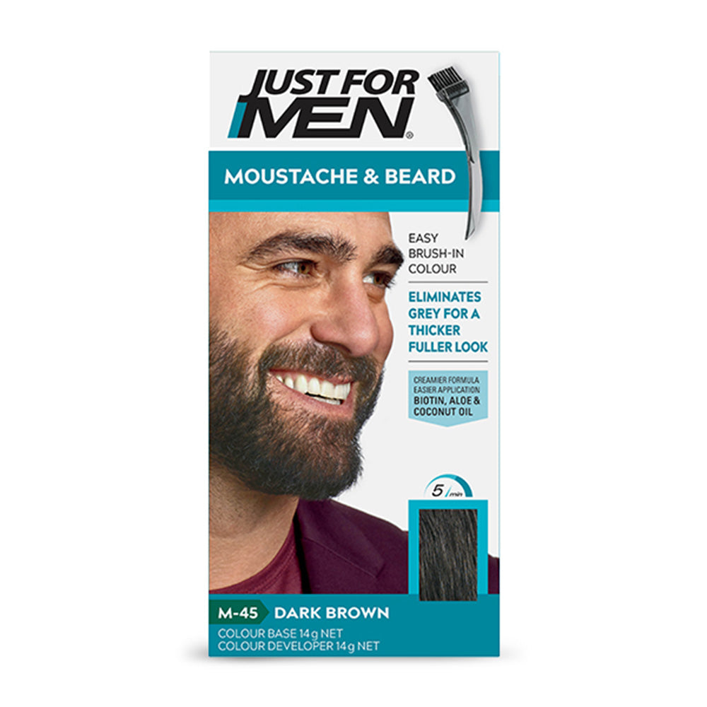 Just For Men - Mustache & Beard Color - Dark Brown — image 1 — Meeshop Pakistan
