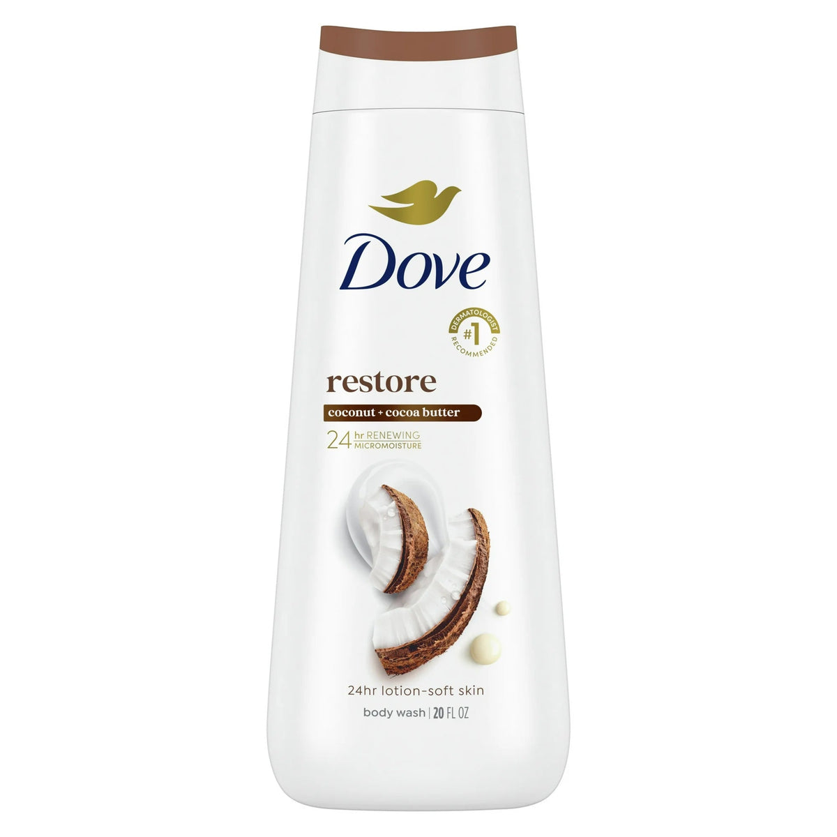 Dove - Restoring Coconut & Cocoa Butter Body Wash - 20 Fl Oz (591ml) — image 1 — Meeshop Pakistan