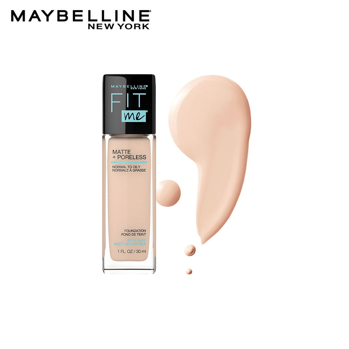 Maybelline - Fit Me Liquid Foundation Matte & Poreless Foundation - 120 Classic Ivory — image 1 — Meeshop Pakistan