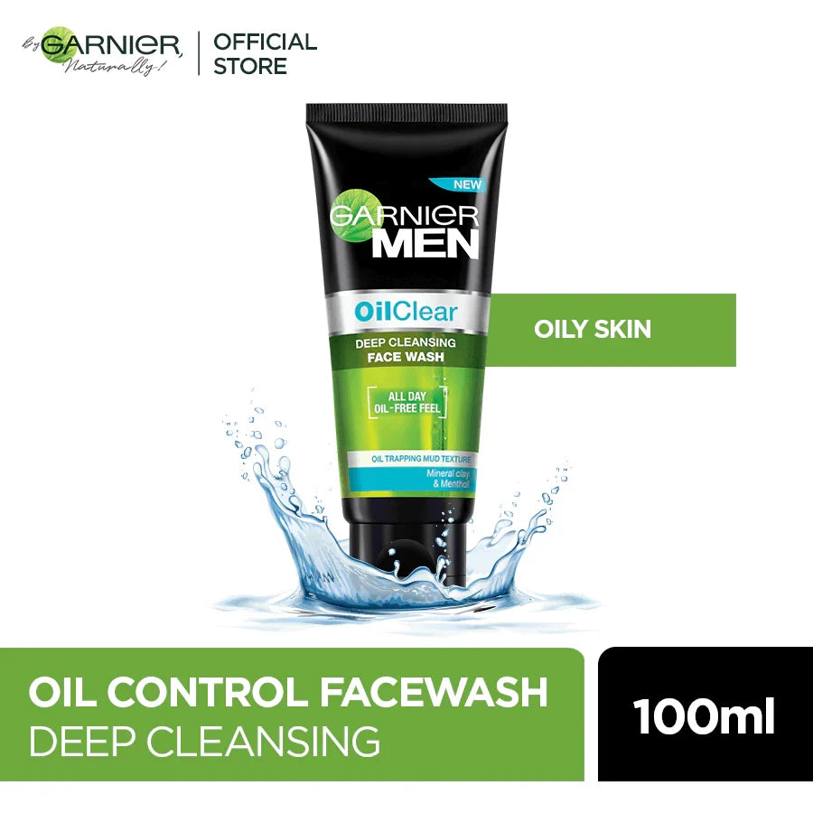 Garnier - Oil Clear Face Wash For Men - 100ml — image 1 — Meeshop Pakistan
