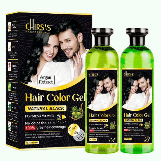 Chirs's - Professional Hair Color Gel - Natural Black (500mlx2) — image 1 — Meeshop Pakistan