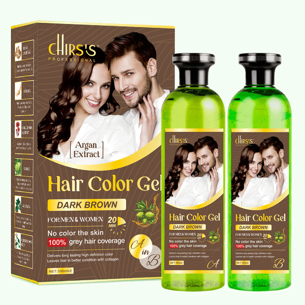 Chirs's - Professional Hair Color Gel - Dark Brown (500mlx2) — image 1 — Meeshop Pakistan
