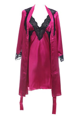 BLS - Helene Silk Nighty - Fuchsia view 2