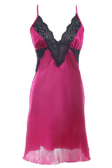 BLS - Helene Silk Nighty - Fuchsia view 1