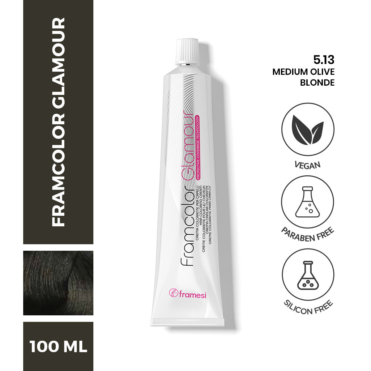 Framesi - FramColor Glamour - 5.13 Medium Olive Blonde — image 1 — Meeshop Pakistan