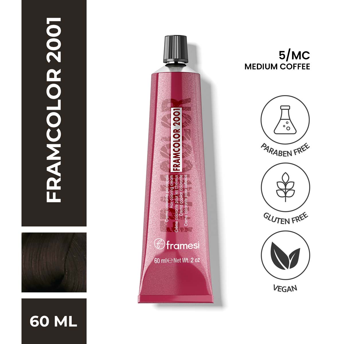 Framesi - FramColor 2001 - 5/MC Medium Coffee — image 1 — Meeshop Pakistan