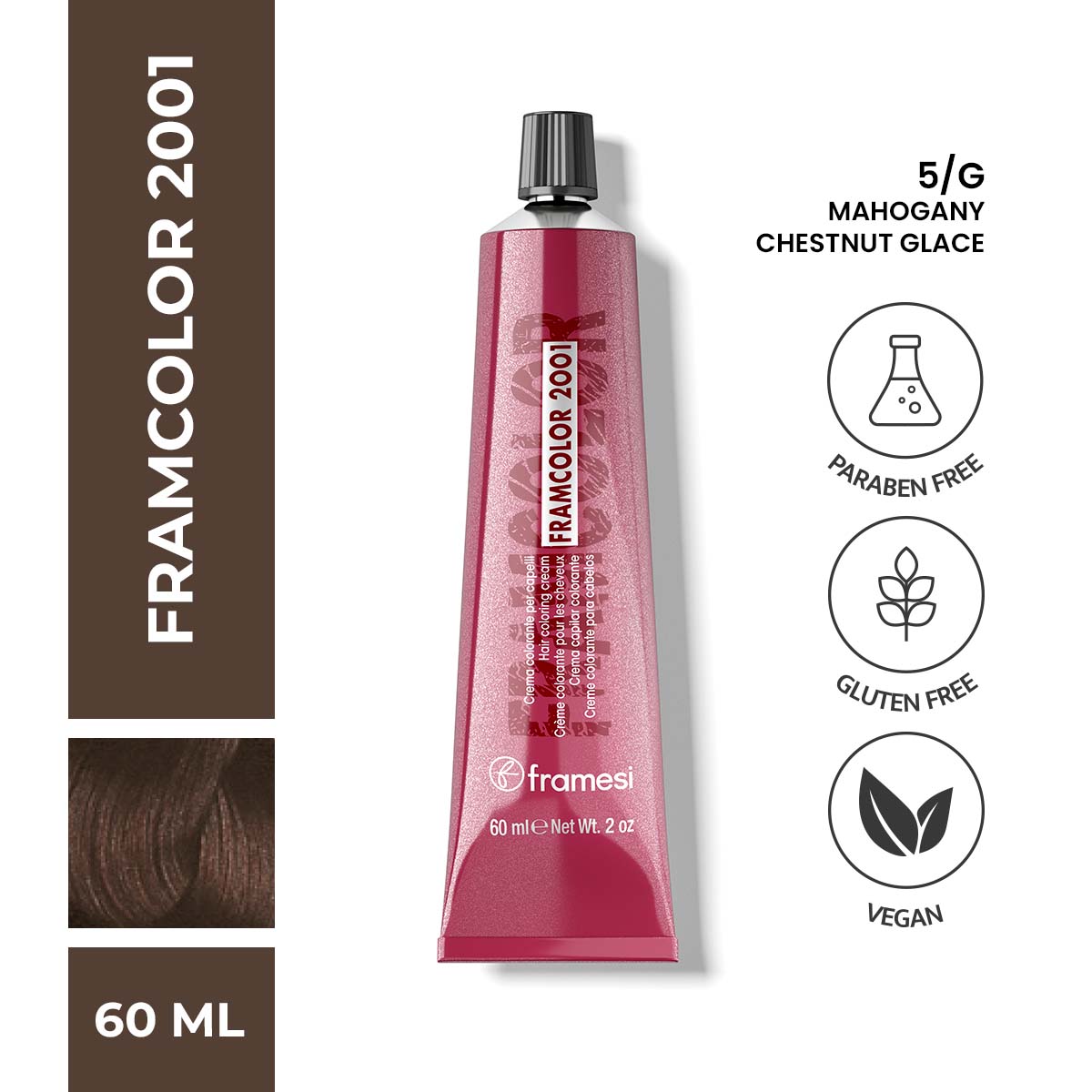 Framesi - FramColor 2001 - 5/G Mahogany-Chestnut Glace — image 1 — Meeshop Pakistan