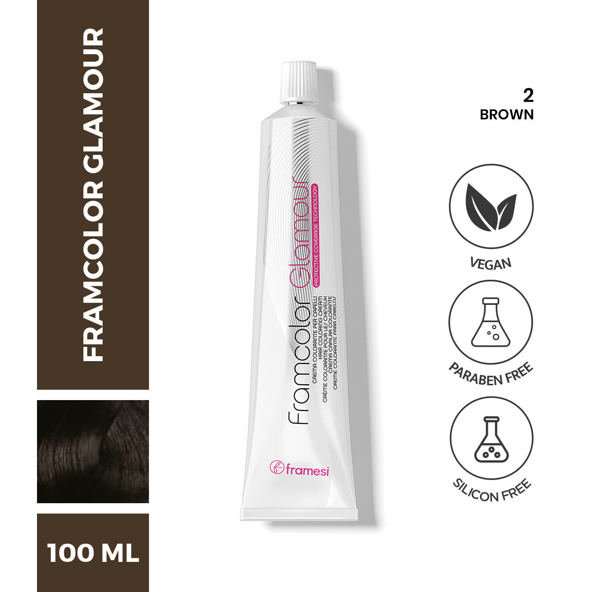 Framesi - FramColor Glamour - 2 Brown — image 1 — Meeshop Pakistan
