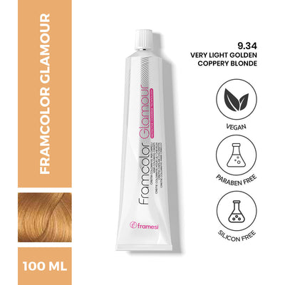 Framesi - FramColor Glamour - 9.34 Very Light Golden Coppery Blonde